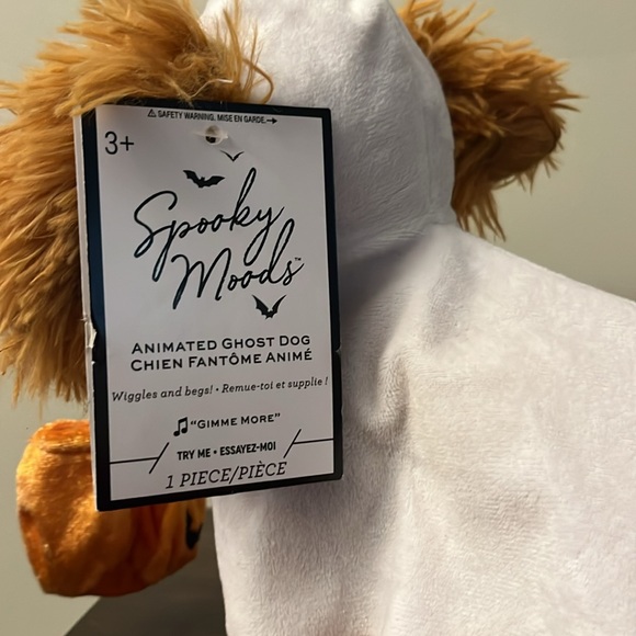 Gemmy Animated Ghost Dog Wiggles and Begs “Gimme More” Britney Spears - Picture 3 of 7